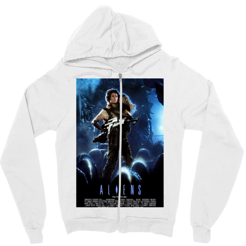 Aliens Classic  Travel Zipper Hoodie by arieanlacotel | Artistshot