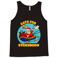 Cats For Everybody Christmas Cat Tank Top | Artistshot