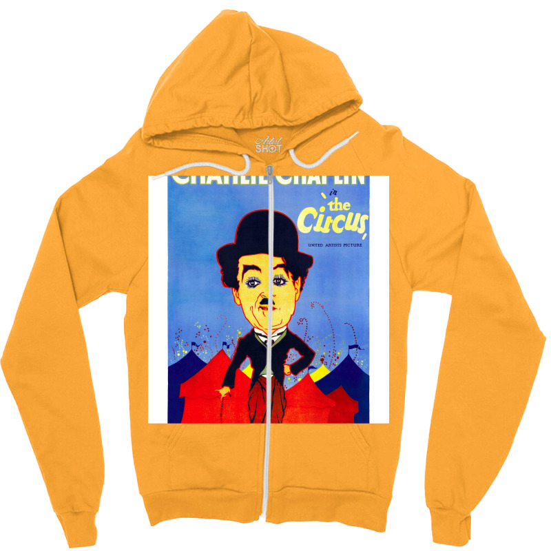 The Circus (1928) Starring Charlie Chaplin. Classic Vintage Hollywood Zipper Hoodie by slomarajwan6 | Artistshot