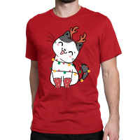 Christmas Cat Merry Christmas Cat Classic T-shirt | Artistshot