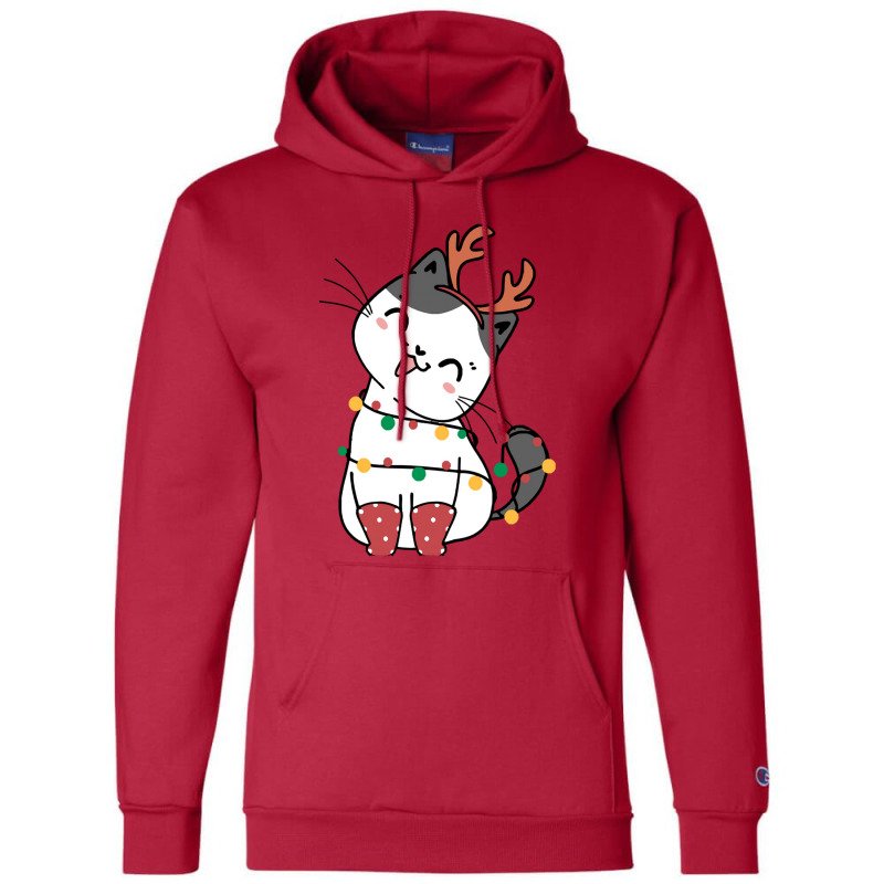 Christmas Cat Merry Christmas Cat Champion Hoodie | Artistshot