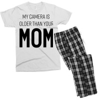 My Camera Is Older Than Your Mom Classic Yellow Blue Men's T-shirt Pajama Set | Artistshot