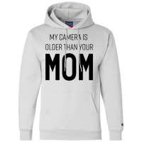 My Camera Is Older Than Your Mom Classic Yellow Blue Champion Hoodie | Artistshot