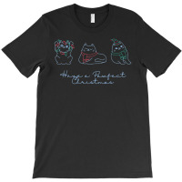 Cute Cats Have A Pawfect Christmas Light Cat Lovers T-shirt | Artistshot