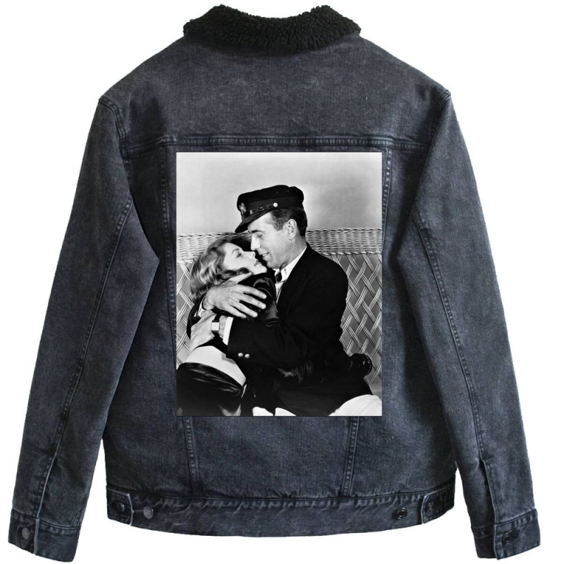 Humphrey Bogart And Lauren Bacall Unisex Sherpa-Lined Denim Jacket by ziyarmestin0 | Artistshot