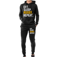 Eat Sleep Rugby Repeat Gift Hoodie & Jogger Set | Artistshot