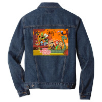 Colorful Tribute To Rankin Bass's Mad Monster Party Animated Musical C Men Denim Jacket | Artistshot