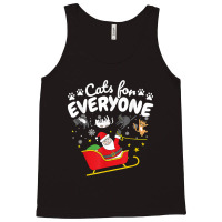 Funny Cat Christmas Cats For Everyone Tank Top | Artistshot