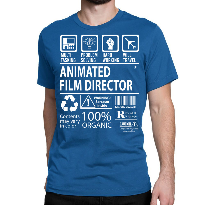 Animated Film Director T   Multitasking Certified Job Gift Item Tee  S Classic T-shirt by jaylalsagwanp | Artistshot