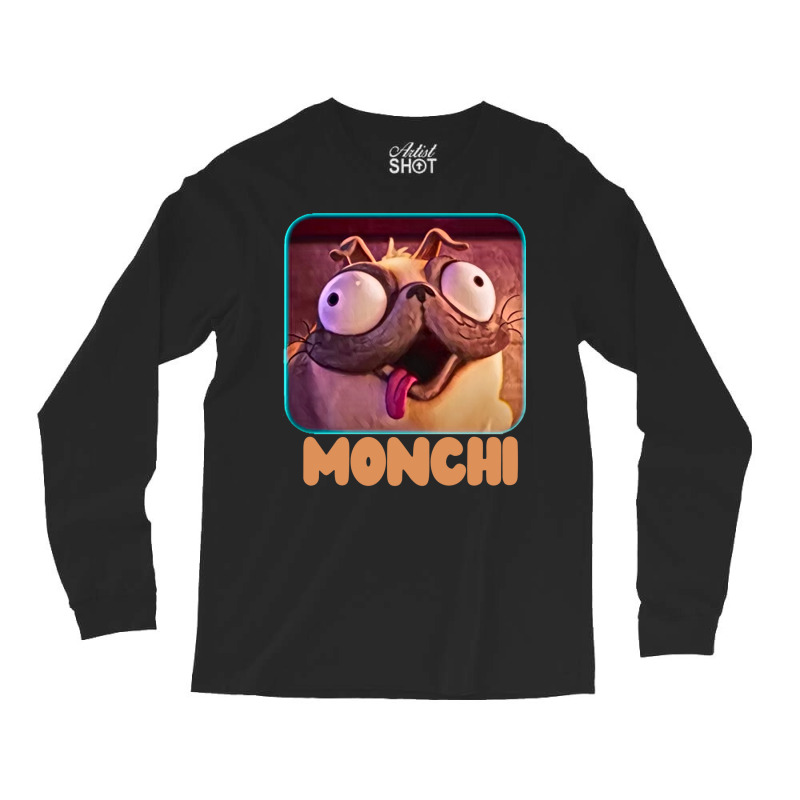 Monchi The Pug Painted Long Sleeve Shirts by damblydutcan | Artistshot