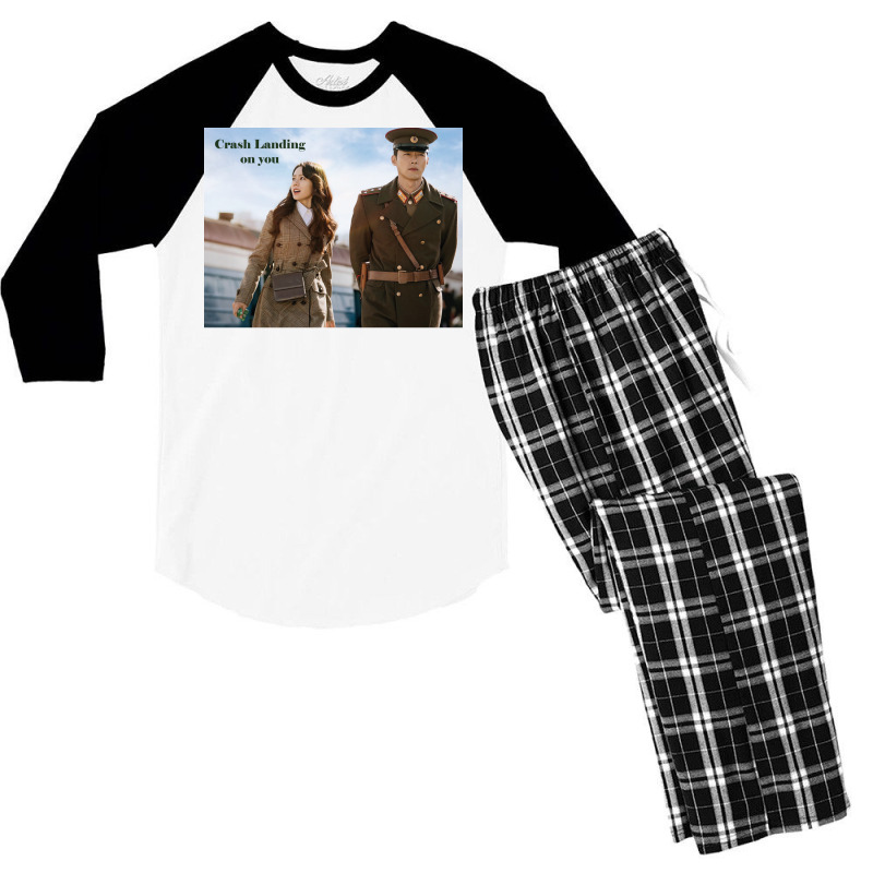 Crash Landing On You! Men's 3/4 Sleeve Pajama Set by yaelimargidd | Artistshot