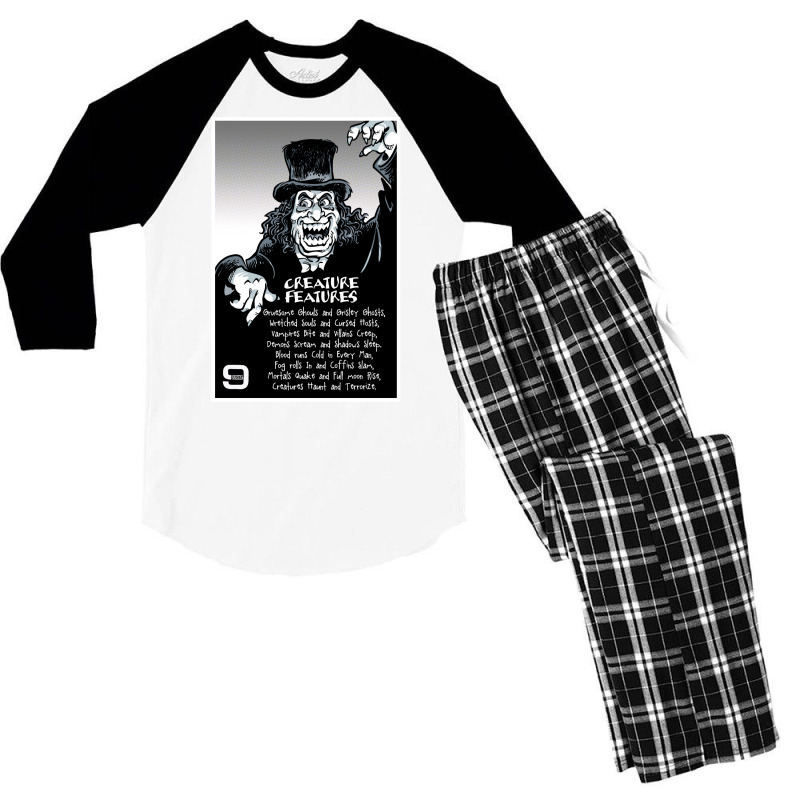 Creature Features Men's 3/4 Sleeve Pajama Set by yaelimargidd | Artistshot