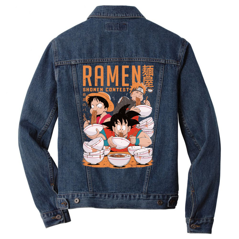 Ramen Shonen Contest Men Denim Jacket by damblydutcan | Artistshot