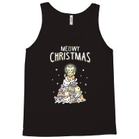 Ugly Cat Christmas Sweater Meow Christmas Tank Top | Artistshot