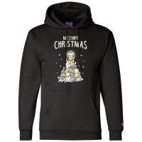 Ugly Cat Christmas Sweater Meow Christmas Champion Hoodie | Artistshot