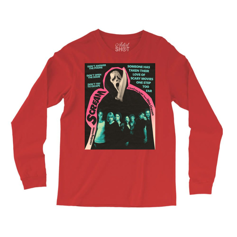 Scream Horror Movie Poster Art Long Sleeve Shirts by gamdouiscio | Artistshot