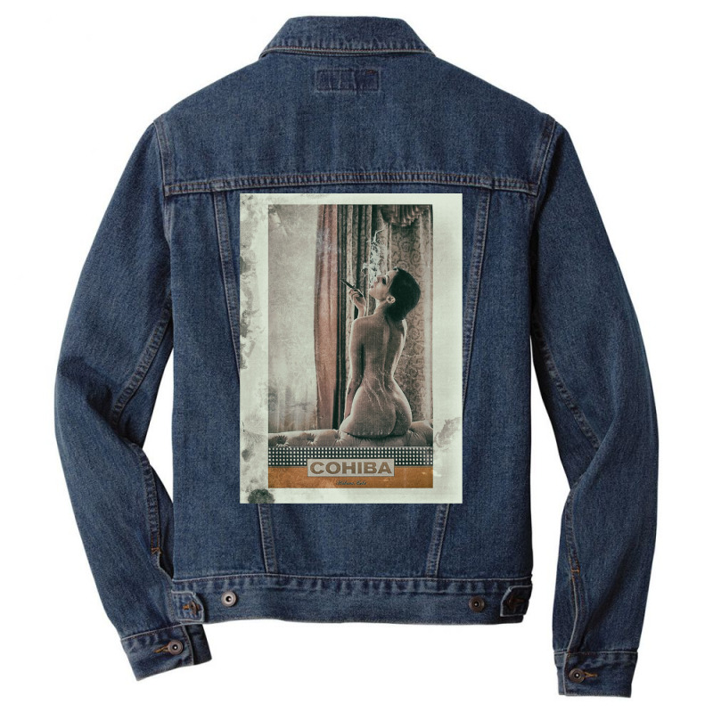 Cuban Cigar & Sexy Lady Men Denim Jacket by yaelimargidd | Artistshot