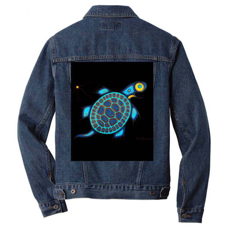 Blandings Turtle Poster Gift Men Denim Jacket by klenftmhj | Artistshot