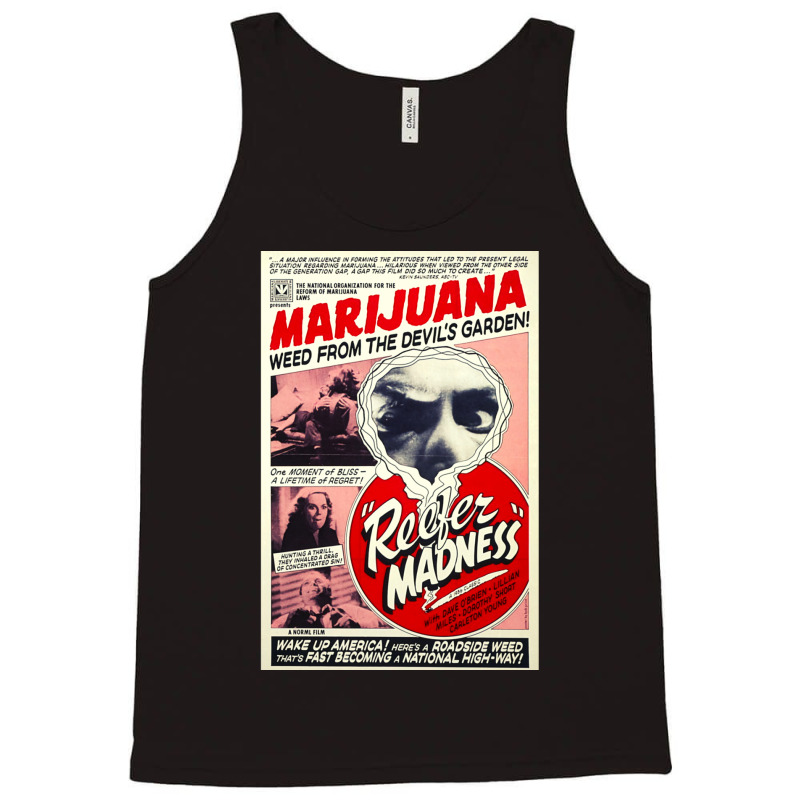 Reefer Madness   (1938)   Vintage Retro Classic Film Poster Tank Top by damblydutcan | Artistshot