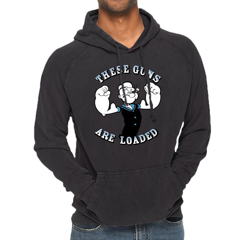 These Guns Power Arm Are Loaded Vintage Hoodie | Artistshot