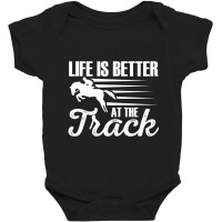 Hot Trend Life At The Track Horse Jockey Horse Race Baby Bodysuit | Artistshot