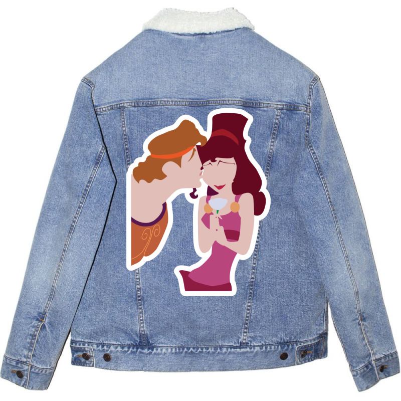 Hercules & Megara Unisex Sherpa-Lined Denim Jacket by saefantoitq | Artistshot