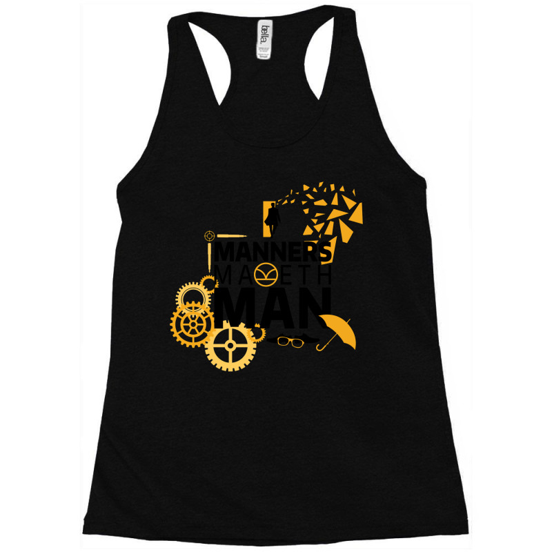 Manners Maketh Man Minimalist Racerback Tank by stivskatkaq | Artistshot