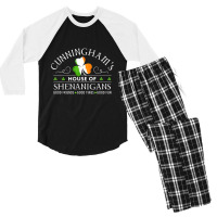 Cunningham Shirt House Of Shenanigans St Patricks Day Tshirt T Shirt Men's 3/4 Sleeve Pajama Set | Artistshot