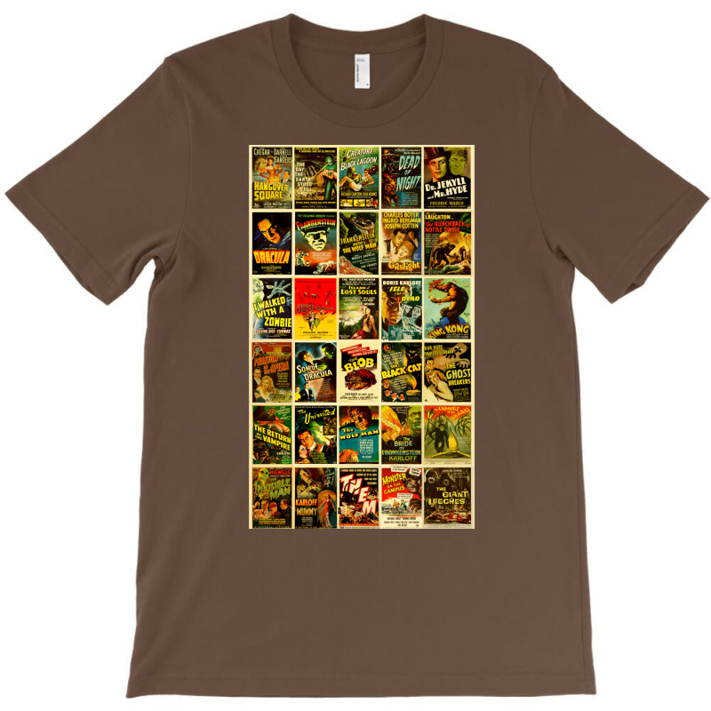 Vintage Classic Horror Monster Movie Posters T-Shirt by enaitzriskusq | Artistshot