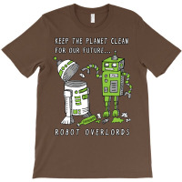 Robot Earth T-shirt | Artistshot