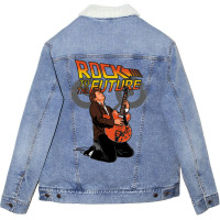 Rock To The Future Unisex Sherpa-lined Denim Jacket | Artistshot