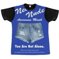 Never Nude Awareness Month Poster Music Graphic T-shirt | Artistshot