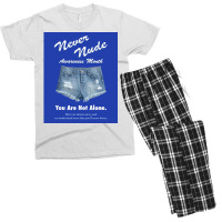 Never Nude Awareness Month Poster Music Men's T-shirt Pajama Set | Artistshot