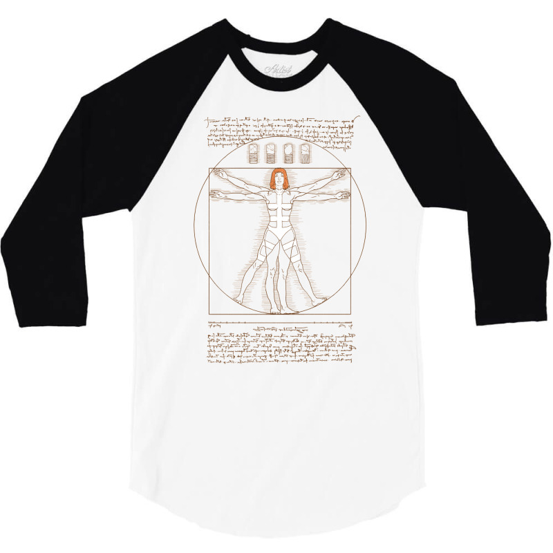 Vitruvian Leeloo 3/4 Sleeve Shirt by enaitzriskusq | Artistshot