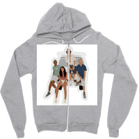 Outerbanks Poster Girl Zipper Hoodie | Artistshot