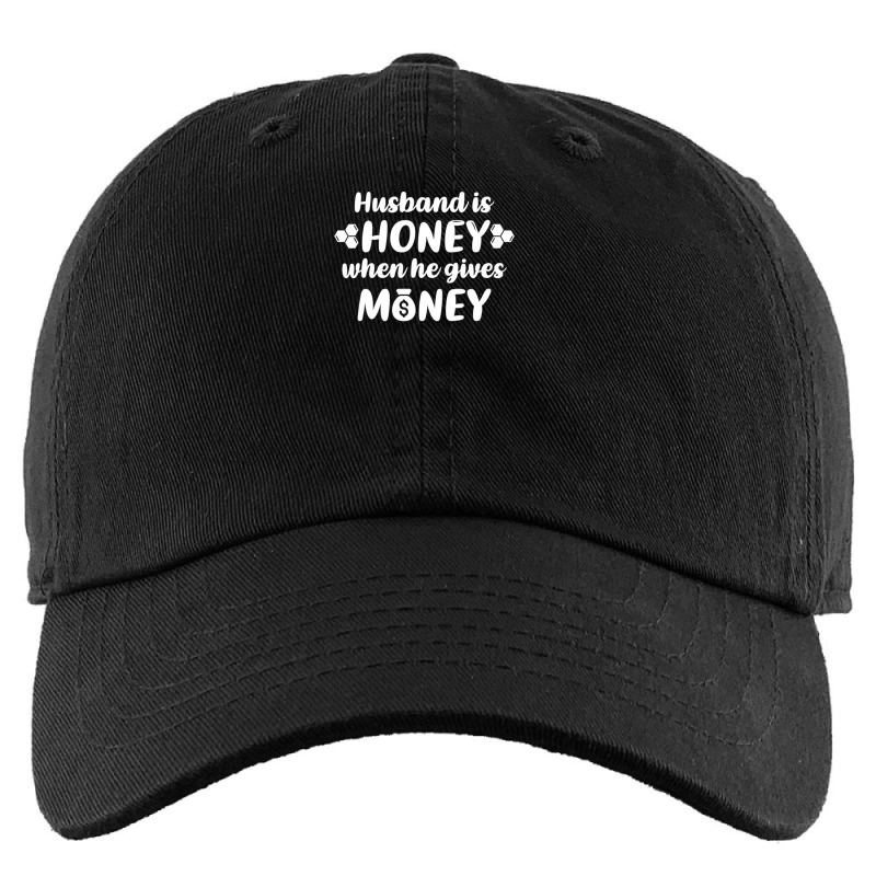 Husband Is Honey When He Gives Money (green Bg) .png Kids Cap | Artistshot