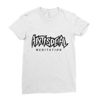 Newantisocial Meditation Font Ladies Fitted T-shirt | Artistshot