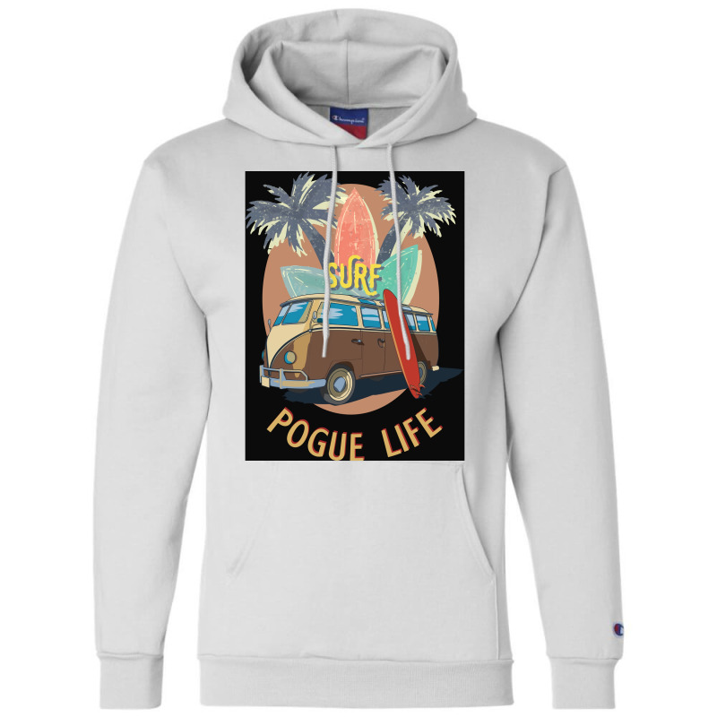 Pogue Life Obx Retro Poster Champion Hoodie | Artistshot