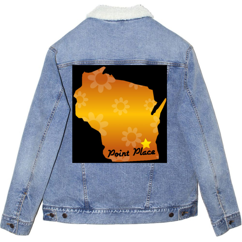 Point Place Wisconsin That 70s Show Poster Unisex Sherpa-lined Denim Jacket | Artistshot