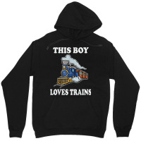 This Boy Loves Trains Gift Train Wagon Lover Gifts Unisex Hoodie | Artistshot