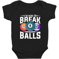 Billiard  Ball Pool Player Funny Snooker Billiard Baby Bodysuit | Artistshot