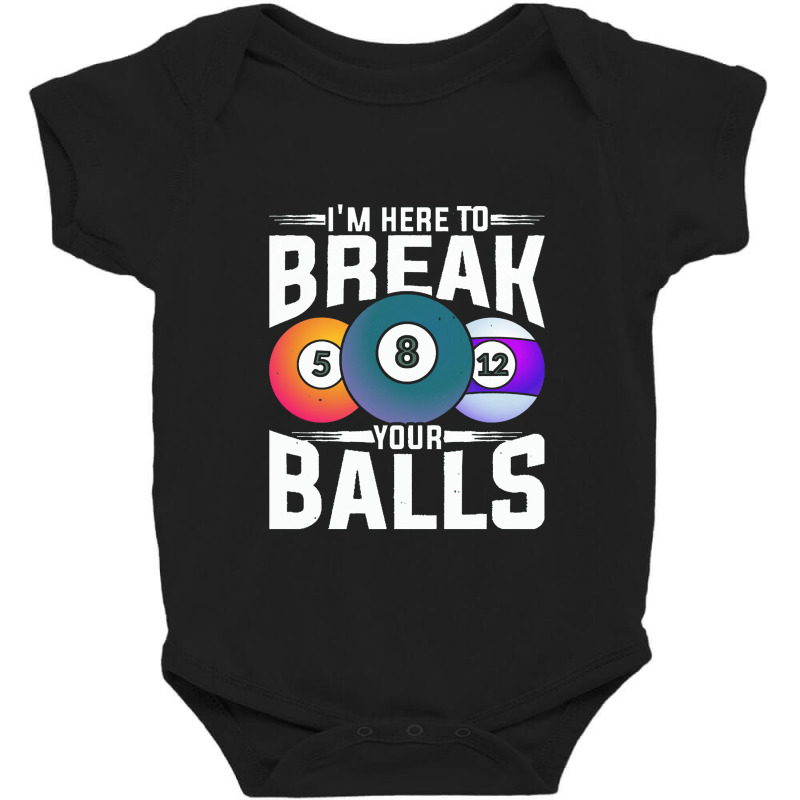 Billiard  Ball Pool Player Funny Snooker Billiard Baby Bodysuit | Artistshot