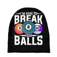 Billiard  Ball Pool Player Funny Snooker Billiard Baby Beanies | Artistshot