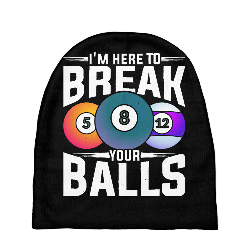 Billiard  Ball Pool Player Funny Snooker Billiard Baby Beanies | Artistshot