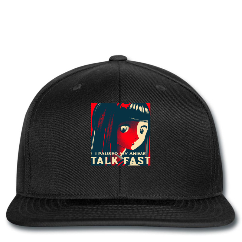 I Paused My Anime Talk Fast Cute Girl With Long Hair Printed Hat | Artistshot