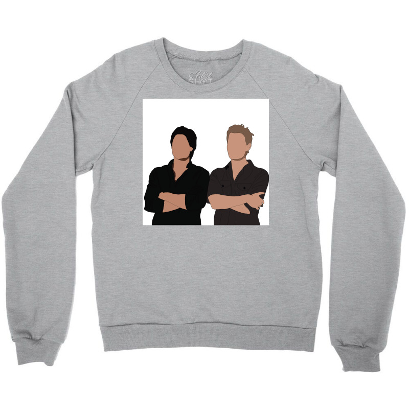 Salvatore Brothers Poster Girl Crewneck Sweatshirt | Artistshot