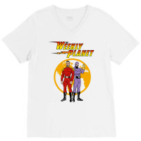 Weekly Planet Vs. Defenders Of The Earth V-neck Tee | Artistshot