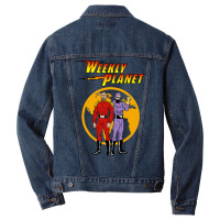 Weekly Planet Vs. Defenders Of The Earth Men Denim Jacket | Artistshot