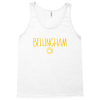 Bellingham Washington Drawing Of Sun Amber Print Tank Top | Artistshot