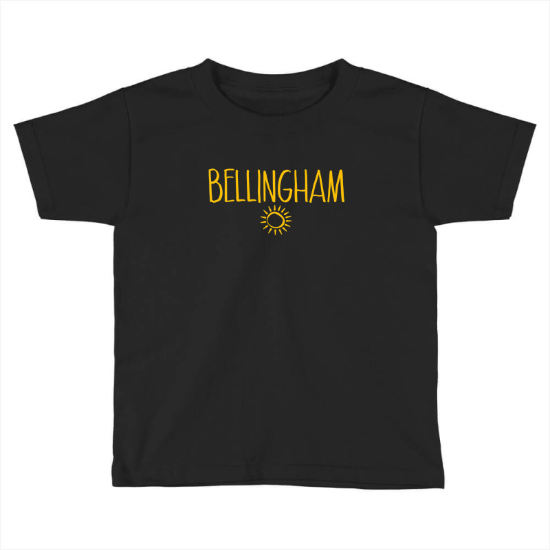 Bellingham Washington Drawing Of Sun Amber Print Toddler T-shirt | Artistshot